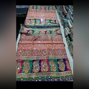 New arrivals new designbeautiful embroidery Sheehan work fancy stone dupatta